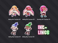 splatoon stickers - inklings