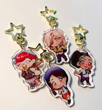 Image 1 of scarlet & violet acrylic charms