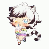 Image 4 of  pride tiger holographic sticker 2024