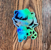 Image 2 of  pride tiger holographic sticker 2024