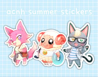 acnh summer stickers