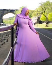 Image 1 of A Line w/ Booshie Ruffle Overhead Khimar