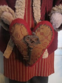 Image 3 of #1.. Olde Miss Alice ~Hanging Snowgirl ~ Heart ~