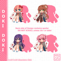 Image 2 of [SOLD OUT] DDLC Acrylic Keychains