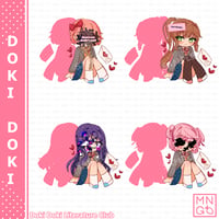 Image 4 of [SOLD OUT] DDLC Acrylic Keychains