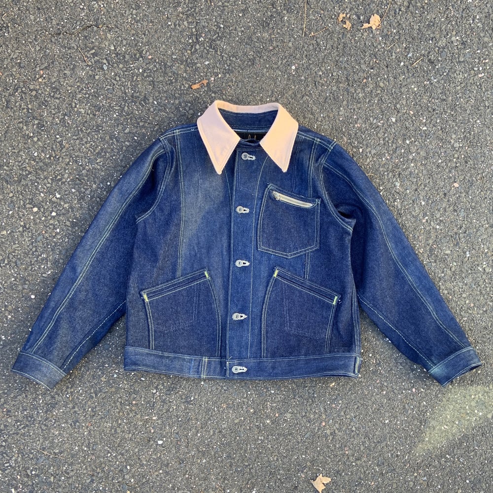 Image of 91V Upcycled Denim Jacket