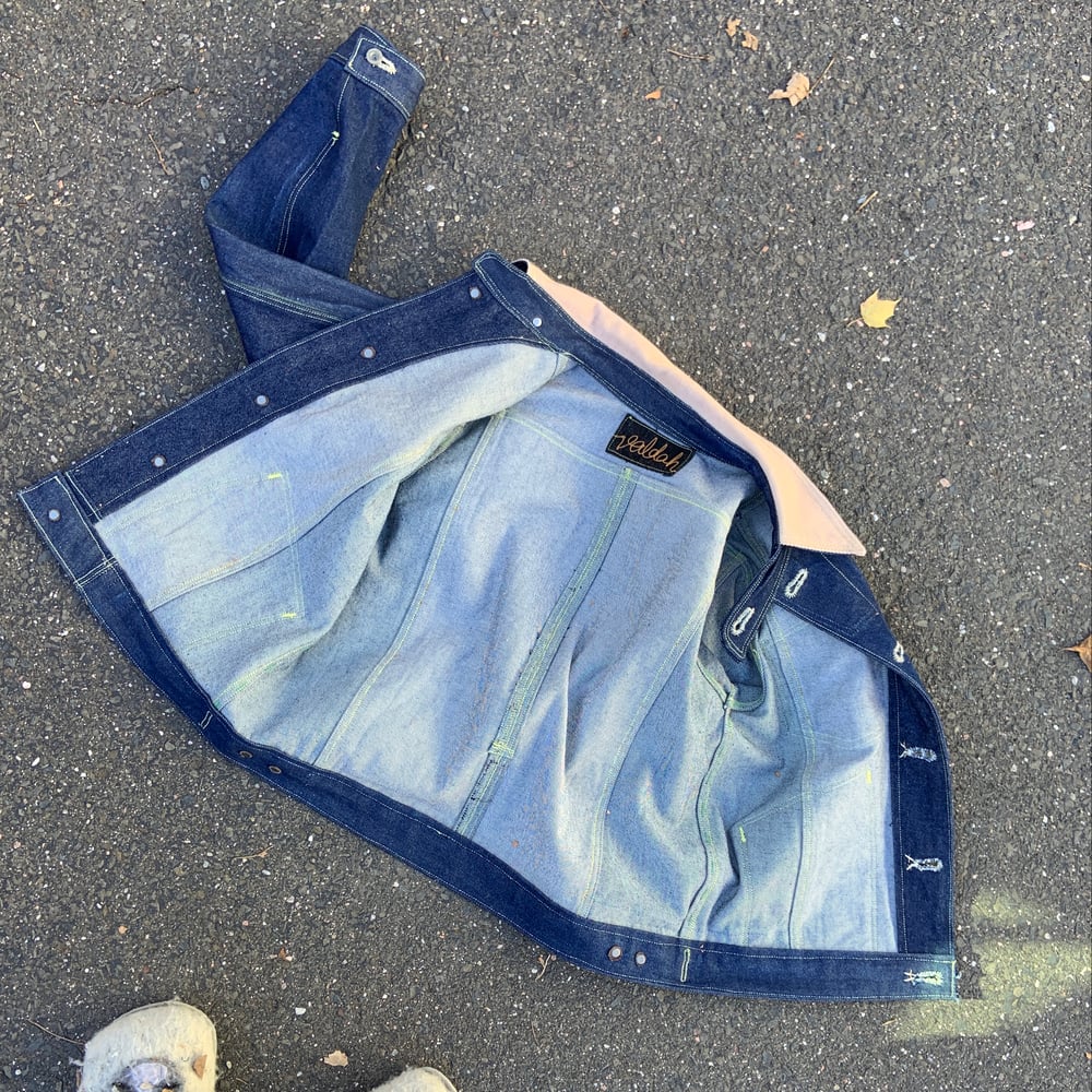Image of 91V Upcycled Denim Jacket