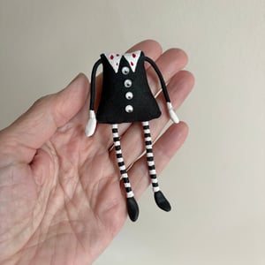 Image of Wednesday Addams' Headless Doll #5 with Eye Buttons