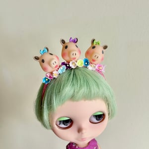 Image of Three Little Pigs Headband for Blythe Dolls LIMITED #3