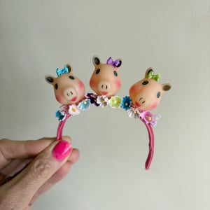 Image of Three Little Pigs Headband for Blythe Dolls LIMITED #3