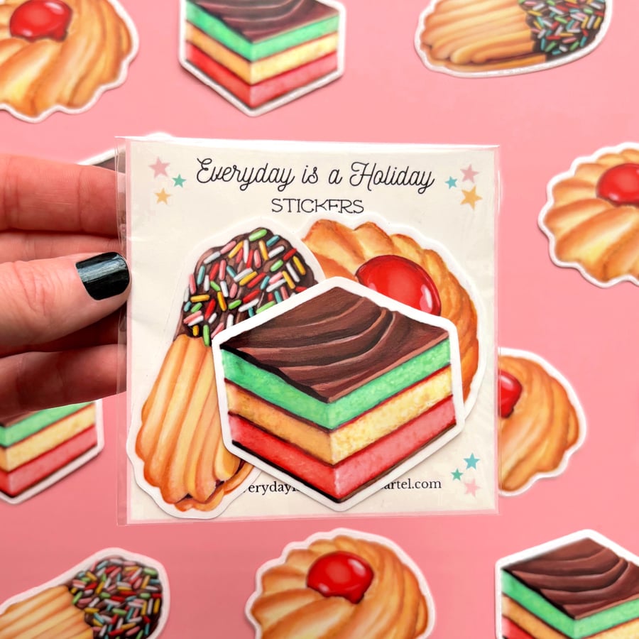 Image of Italian cookie stickers (set of 3)