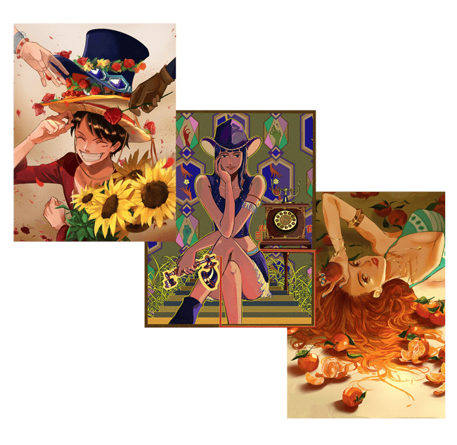 OP Prints - Luffy Birthday / Robin / Nami