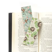 Image 2 of Double sided Floral wren bookmark