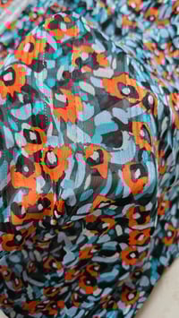 Image 1 of Mousseline vert et orange