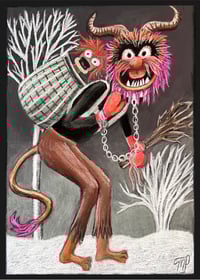 Image 1 of Animal Krampus 5 X 7 Giclee Print
