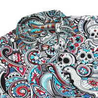 Image 4 of Broken Calavera button up shirt