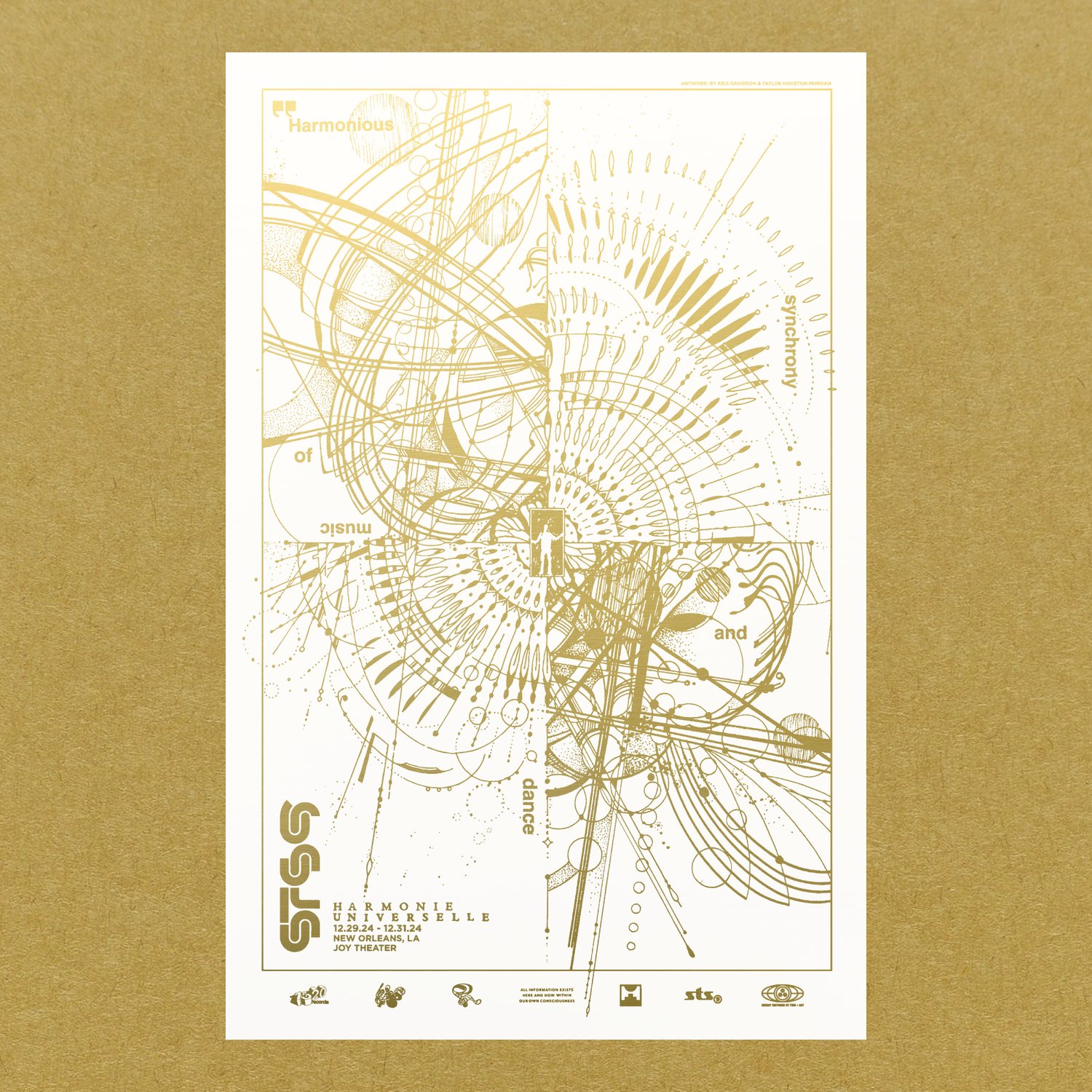 Image of STS9 2024 NYE AP *WHITE/Gold Foil* Variant (Panel 1/3)