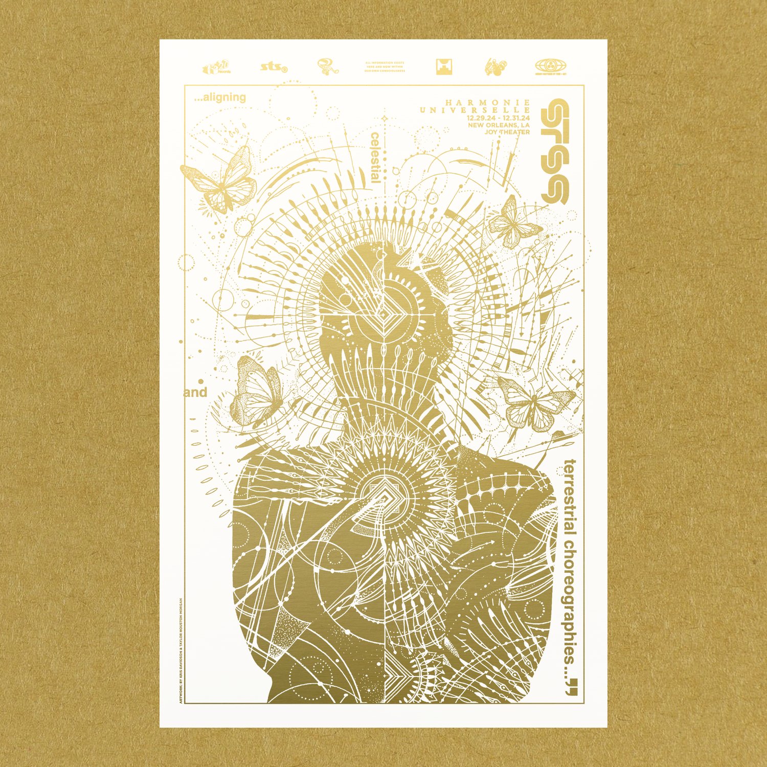 Image of STS9 2024 NYE AP *WHITE/Gold Foil* Variant (Panel 3/3)