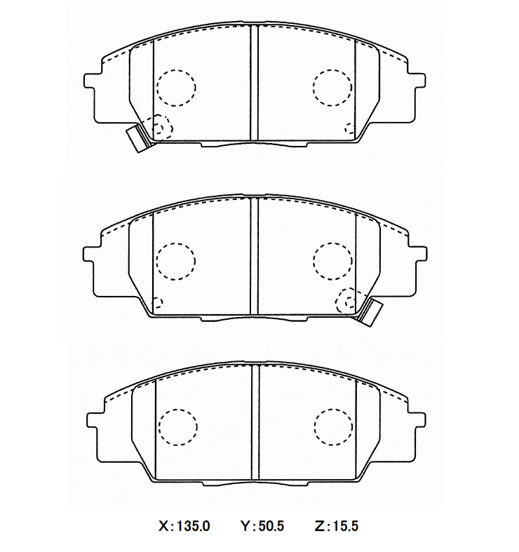 WinmaX SPORTS AP1 DAIHATSU ミラ,クオーレ フロント用 〔品番216〕 型式L510 ABS付 年式94.08-96.08 Winmax ARMA SPORTS AP1 Brake Pads, Front, ACTY, THATS, Zest, Today