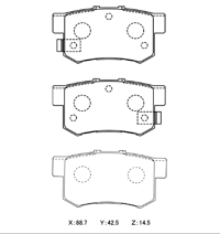 iSWEEP by WinmaX Honda S2000 (AP1, AP2) Brake Pads (Rear)