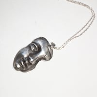 Image 1 of Pendentif Visage Statue #2, collection "Sombres Romantiques", OOAK