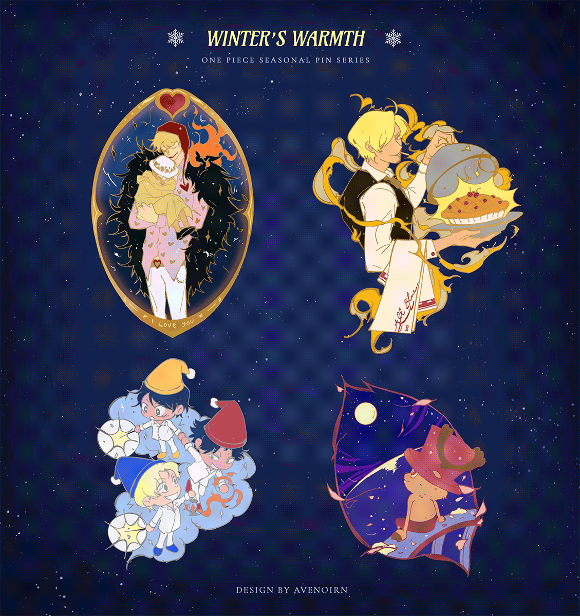 [LEFTOVERS] ❆ Winter's Warmth ❆ – One Piece Seasonal Pin Series