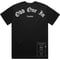 Image of Black T shirt 'Odd One In' classic font