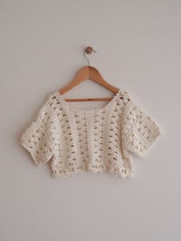 Image 2 of CROCHET CROP TOP