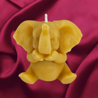 Beeswax Elephant Candle 