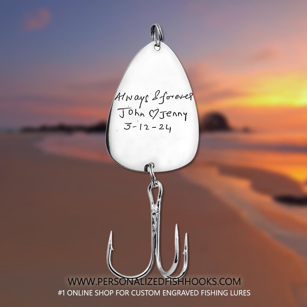 custom memorial fish hooks