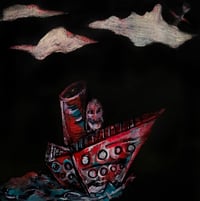 Image 1 of "Sailing to the Edge of the World" - Original Canvas