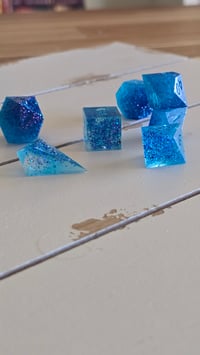 Image 1 of Rainbow Fish - raw dice set 