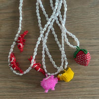 Image 1 of Beaded Ornament necklace 