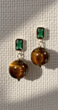 Image 2 of Tiger Eye Earrings