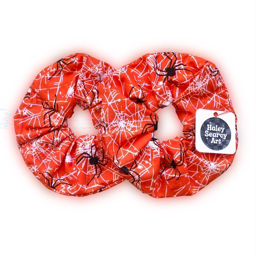 Spooky Spiderweb Scrunchie