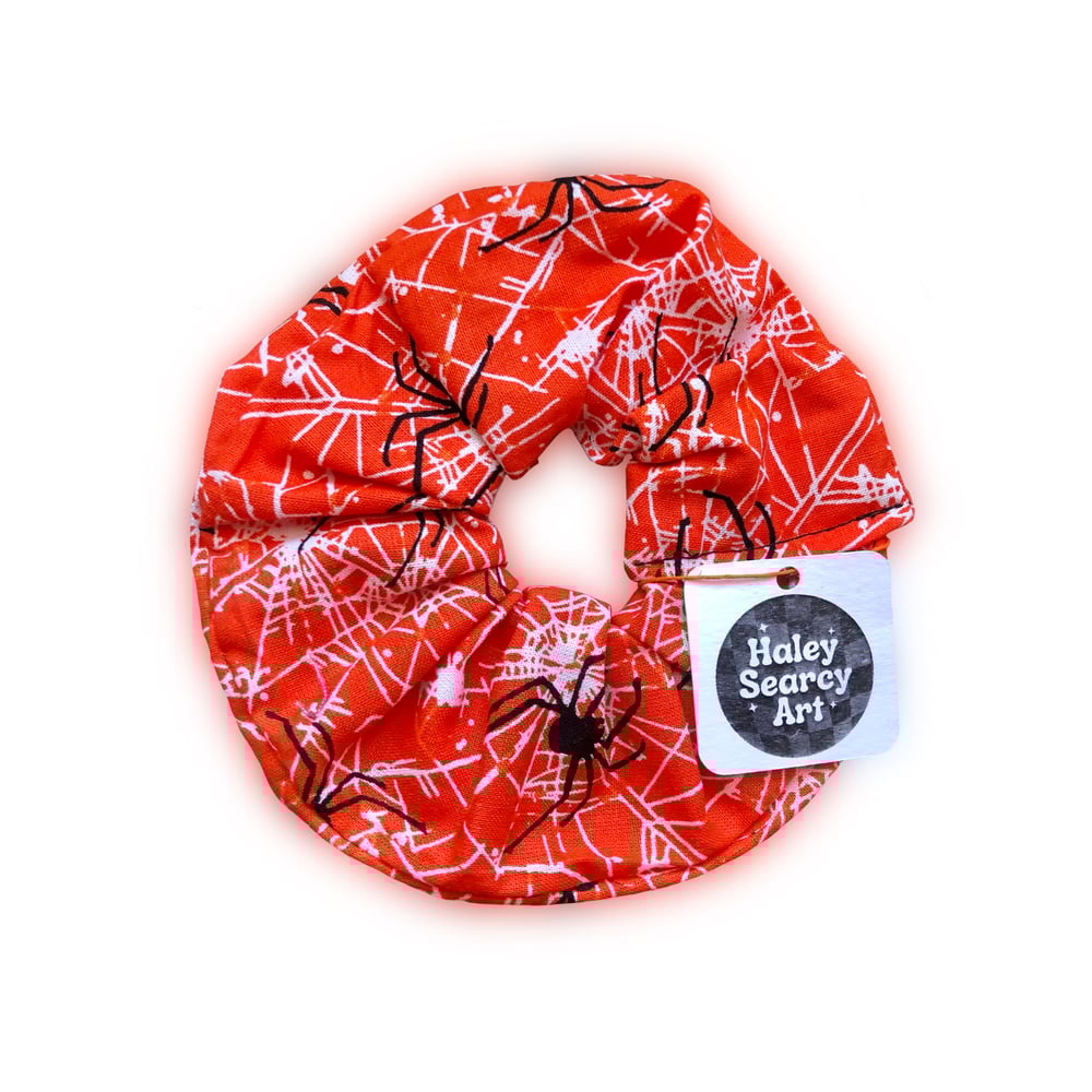 Spooky Spiderweb Scrunchie