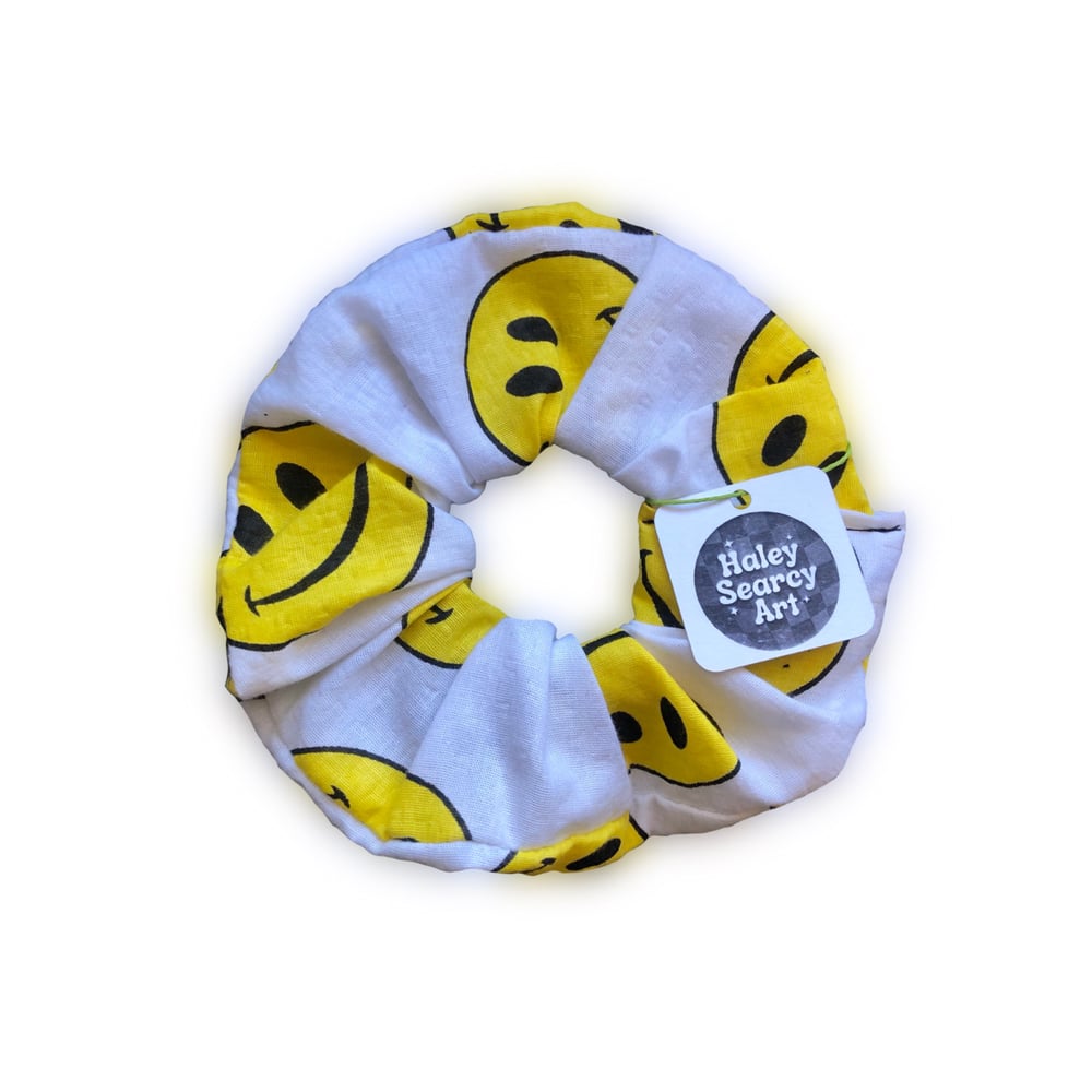 Smiley Face Scrunchie