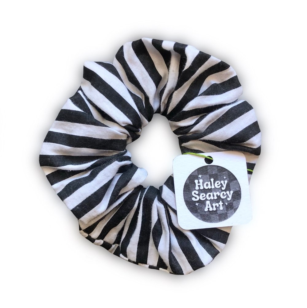 Beetlejuice Stripe Scrunchie