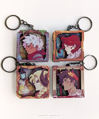 Image 1 of Supergiant / Layered Wooden Charms