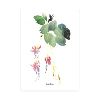 Image 1 of Postkaart fuschia