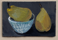 Image 1 of Cathy Cullis miniature pear painting (A)