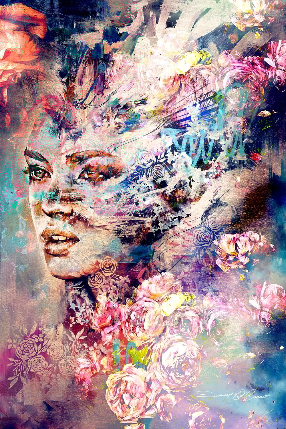 Vivid Dreams Of Floral Streams - Open Edition Print - FREE WORLDWIDE SHIPPING!!!