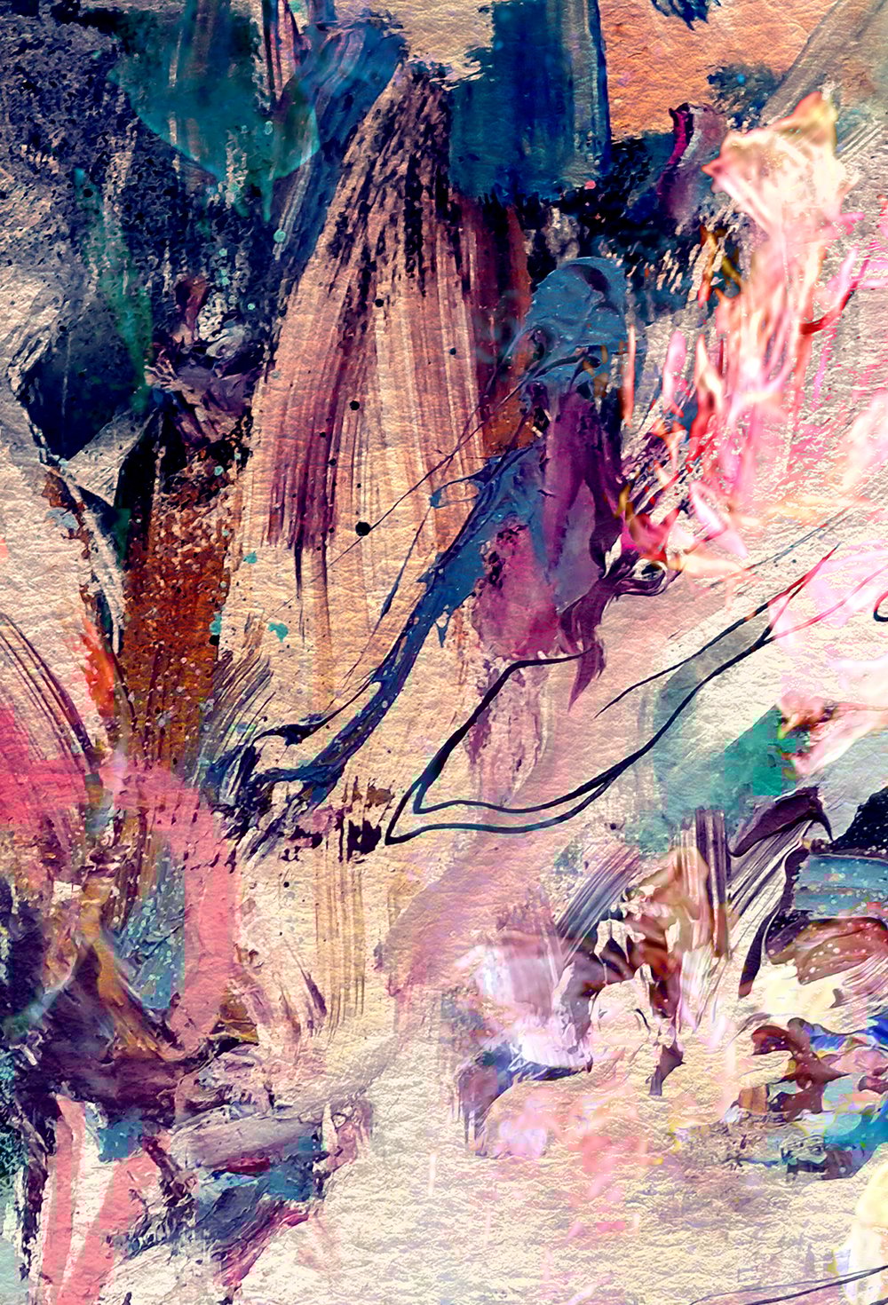Vivid Dreams Of Floral Streams - Open Edition Print - FREE WORLDWIDE SHIPPING!!!