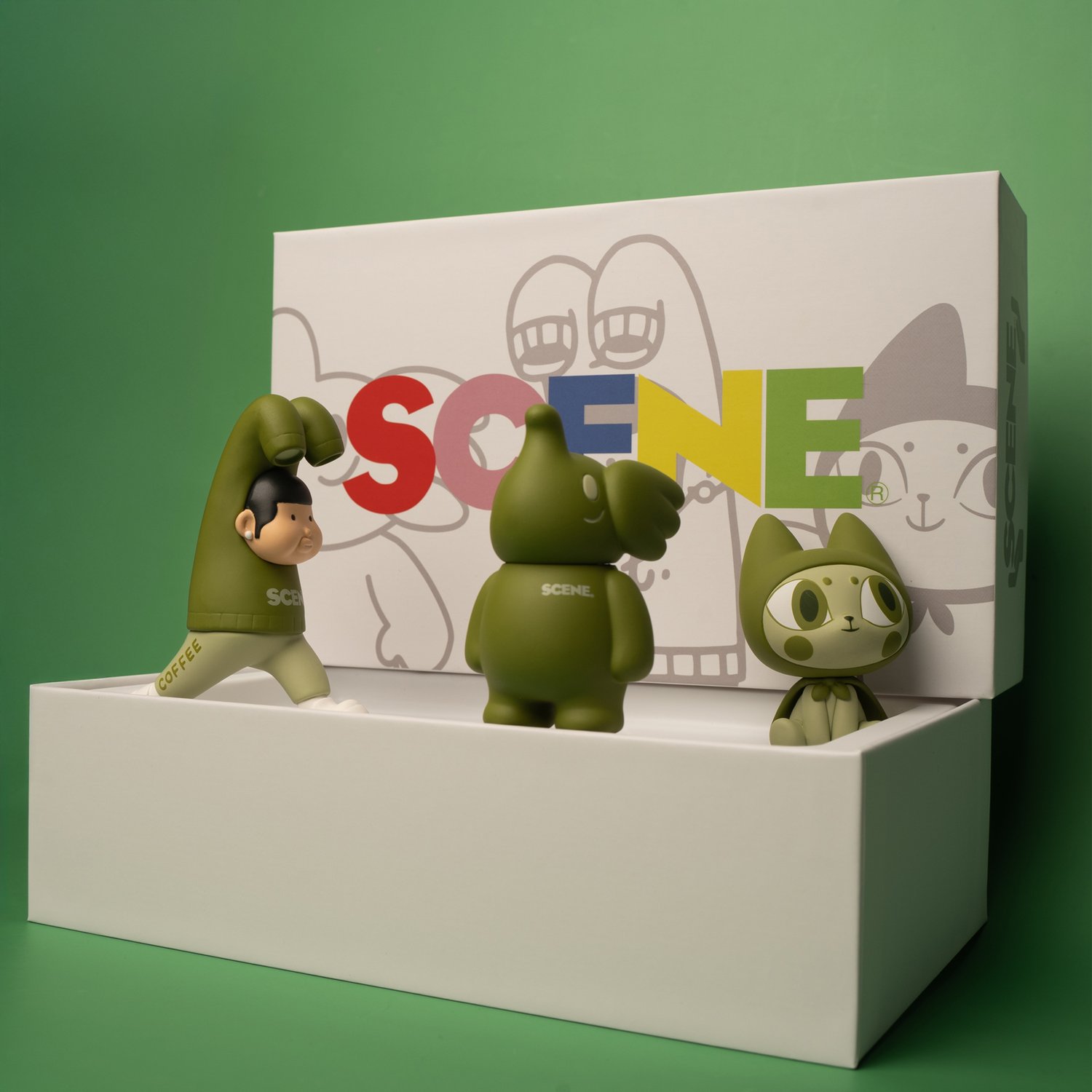 Image of SCENE x UNBOX  'GREEN' EDITION LIMITED BOX SET