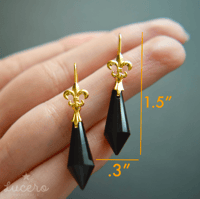 Image 4 of Wicked Crystal Earrings