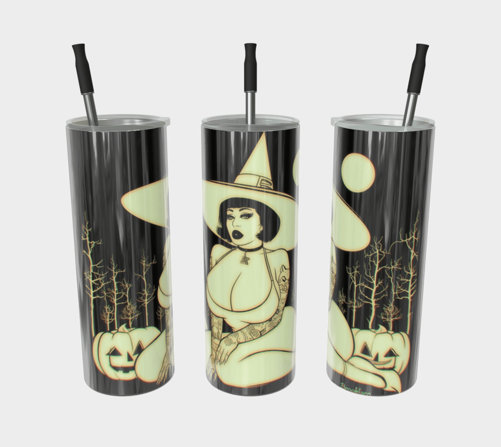 Image of Black & White Witch Tumbler