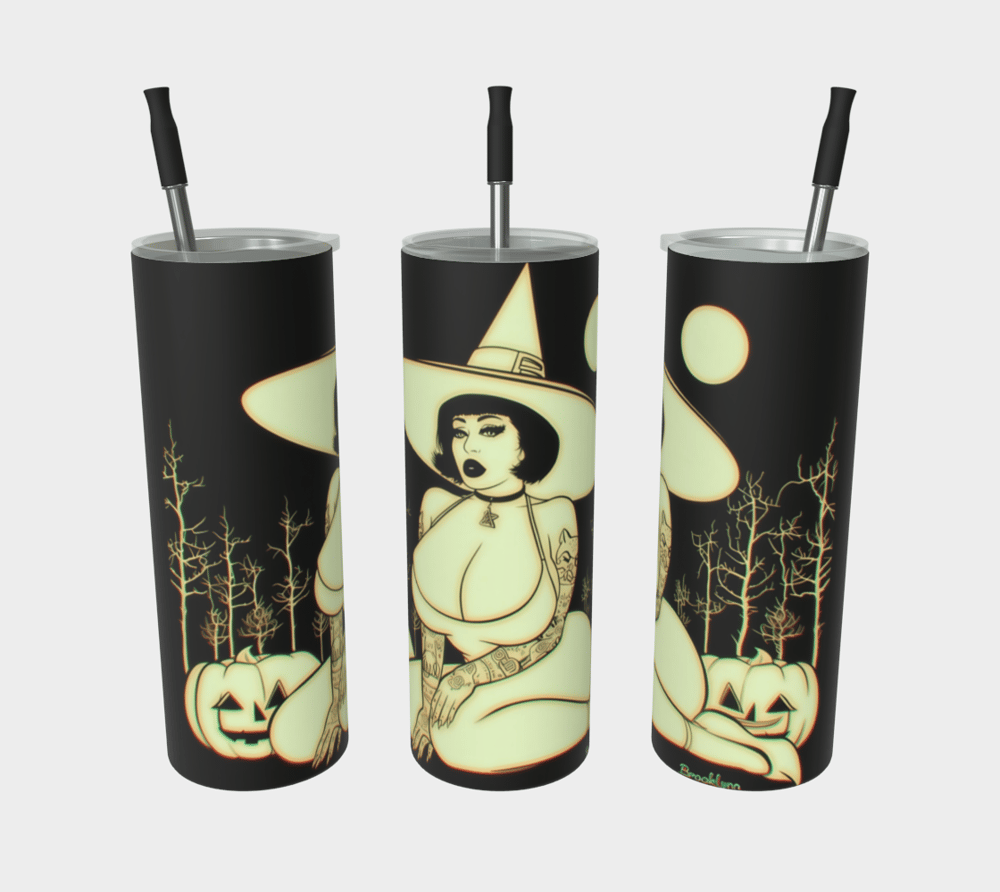 Image of Black & White Witch Tumbler