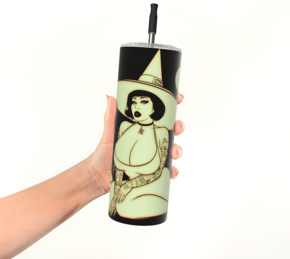 Image of Black & White Witch Tumbler