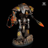 Image 2 of Commission painting - Cerastus Knight Lancer Iron Warriors