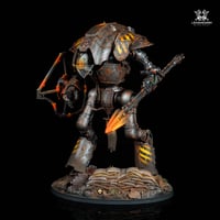 Image 1 of Commission painting - Cerastus Knight Lancer Iron Warriors